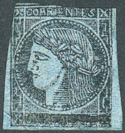GJ.2, Provisional Of 3c. With Pen Stroke Over The Value, Mint No Gum, With Defects, Low Start, Catalog Value... - Corrientes (1856-1880)