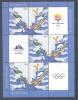 Slovenia Slovenie Slowenien 2002 Mi 382-3 Olympic Games Salt Lake City Olympische Spiele; Used Mini Sheet; Sledder Skier - Inverno2002: Salt Lake City