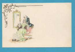 CPA Gaufrée Embossed Type Viennoise Art Nouveau Couple Illustrateur - Vor 1900