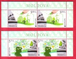MOLDOVA 2 SETS 4 V. EUROPA CEPT GREEN PLANET 2016 - 2016