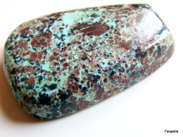 Cabochon Azurite Naturelle Non Traitée Pierre Semi-précieuse Environ 33x23x7mm - Perlas