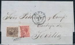 1878.- MADRID A SEVILLA - Cartas & Documentos
