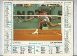 Almanach Des PTT 1985 Haute Marne Yannick Noah Et Foot - Grossformat : 1961-70