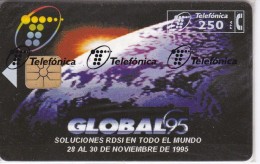 G-009 TARJETA DE ESPAÑA DE GLOBAL'95  TIRADA 6100 Y FECHA 11/95 (NUEVA-MINT) - Gift Issues