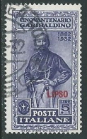 1932 EGEO LIPSO USATO GARIBALDI 5 LIRE - U27 - Egée (Lipso)
