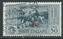 1932 EGEO LIPSO USATO GARIBALDI 30 CENT - U27 - Egée (Lipso)