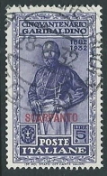 1932 EGEO SCARPANTO USATO GARIBALDI 5 LIRE - U27-6 - Ägäis (Scarpanto)