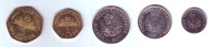 Haiti 5 Coins Lot - Haïti