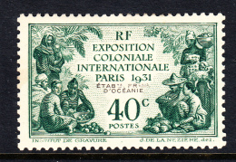 French Polynesia MH Scott #76 40c Colonial Exposition 1931 - Neufs