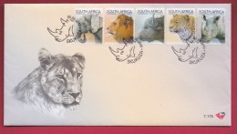 RSA, 2010 , Mint First Day Cover, Big 5 Armail Postcard,  7-175, F1244 - Storia Postale