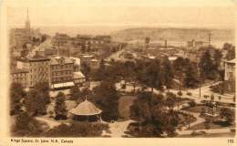 Sepia Illustrated Postcard  Kings Square, St John N.B.  # 152  Unused - 1903-1954 Kings