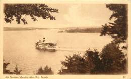 Sepia Illustrated Postcard    Lake Rousseau,  Muskoka Lakes ON  #307  Unused - 1903-1954 Reyes