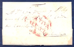 1840 , VALENCIA , D.P. 19 , CARTA CIRCULADA ENTRE JÁTIVA Y VALENCIA , MARCA PREF. Nº 8 - ...-1850 Voorfilatelie