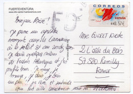 2006--carte Postale FUERTEVENTURA Pour La France--timbre-vignette 0.57€ - Brieven En Documenten