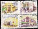 2001 Macau/Macao Stamps - Markets In Macao Motorbike Bicycle Car Architecture - Unused Stamps