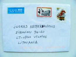 Cover From Japan To Lithuania On 2014 - Briefe U. Dokumente