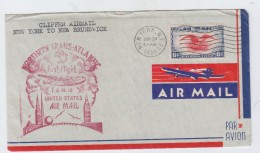 USA NORTHERN TRANS-ATLANTIC FIRST FLIGHT FAM 18 COVER 1939 - 1c. 1918-1940 Storia Postale