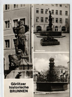 Görlitz - Historische Brunnen - Mehrbildkarte DDR - Goerlitz