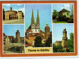 Görlitz - Türme In Görlitz - Mehrbildkarte DDR - Goerlitz