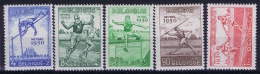 Belgium OBP Nr 827 - 831   MH/*  1950  Very Light Hinged - Ongebruikt