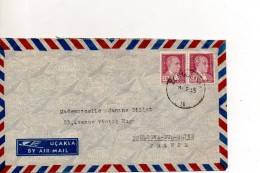 TURQUIE ENVELOPPE DE 1955 DE ZONGULDAK POUR BOULOGNE SUR SEINE - Cartas & Documentos