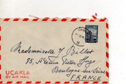 TURQUIE ENVELOPPE DU 30 DECEMBRE 1954 DE ZONGULDAK POUR BOULOGNE SUR SEINE - Storia Postale