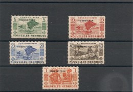 Nouvelles Hébrides TAXE Année 1953 N° Y/T : 26/30** - Strafport