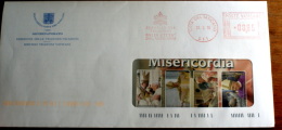 VATICANO 2016 - INTERESTING COVER , RED MECHANICAL CANCEL - Franking Machines (EMA)