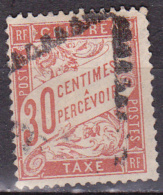 N° 34 Taxes 30c Rouge - Orang: Timbre Oblitéré Avec Charnière - 1859-1959 Nuevos