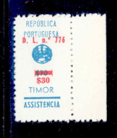 ! ! Timor - 1968 Postal Tax $30 - Af. IP 15 - MNH (NGAI) - Timor