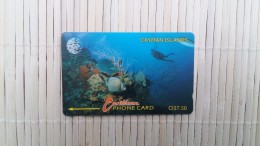 Phonecard Cayman Island 5 CCIA  Used Rare ! - Cayman Islands