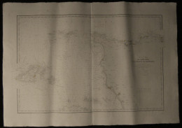 ( Normandie Manche  ) Carte Marine DE PORT BAIL à La POINTE DE BARFLEUR Guernesey 1902 - Cartes Marines