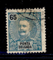 ! ! Ponta Delgada - 1898 D. Carlos 65 R - Af. 30 - Used - Ponta Delgada
