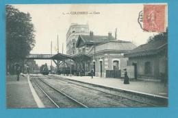 CPA 1 - Chemin De Fer Arrivée Du Train En Gare De COLOMBES 92 - Colombes