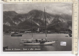 PO5167D# MARINA DI CARRARA - PORTO E ALPI APUANE - BARCA A VELA  VG 1955 - Carrara