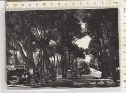 PO5185D# ROMA - FIUMICINO - FREGENE - VIALE DELLA PINETA - AUTOBUS - BICICLETTE - INSEGNA COCA COLA VG 1958 - Fiumicino