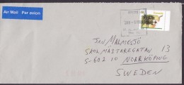 Canada AIR MAIL PAR AVION Label ST. ALBERT  1993 Cover Lettre NORRKÖPING SwedenBartlett Pear Tree Baum - Airmail