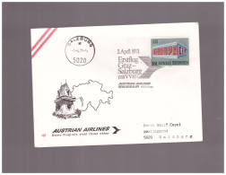 AUA - 1 4 1971    FFC  SALISBURGO-GRAZ - First Flight Covers