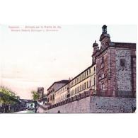 GDLJRTP6736-LFTD11397.Tarjeta Postal DE GUADALAJARA.Casas,arboles Y PALACIO EPISCOPAL Y SEMINARIO  En SIGÜENZA - Guadalajara