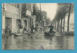 CPA Inondations 1910 - Le Quai D'Asnières ASNIERES 92 - Asnieres Sur Seine