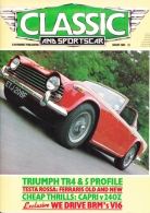 CLASSIC AND SPORTSCAR - AUGUST 1985 - TRIUMPH TR4 - Verkehr