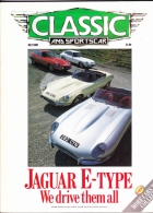 CLASSIC AND SPORTSCAR - JULY 1989 - JAGUAR E TYPE - Verkehr