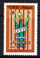 French Polynesia MNH Scott #273 20fr Fight Against Alcoholism - Unused Stamps