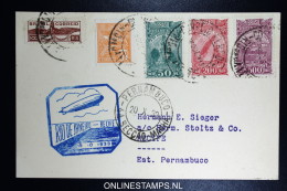 Graf Zeppelin Chicagofahrt 1933  Brasilianische Post,  Rio To Recife  Sieger  239 D - Posta Aerea & Zeppelin