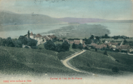 CH ERLACH CERLIER / Certier Et L'Ile De Saint-Pierre / CARTE COULEUR - Cerlier