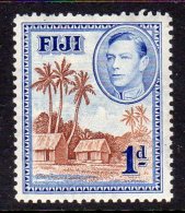 FIJI - 1938-1955 KGVI ONE PENNY 1938 DEFINITIVE P12.5 FINE MM * SG 250 REF D - Fiji (...-1970)