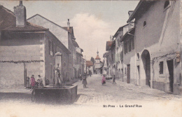 Saint-Prex : La Grand'Rue - Très Belle Carte Animée Oblitérée Le 13.X.08 - Saint-Prex