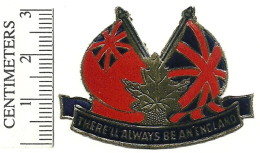 B17-59 CANADA WWII Patriotic Foil Label There´ll Always Be An England - Local, Strike, Seals & Cinderellas