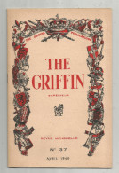 Revue Mensuelle The GRIFFIN, Cour Supérieur, N° 37, 1960, Anglais, 24 Pages, Ed : Mathias, Poitiers, Frais Fr :1.55€ - 12-18 Jahre