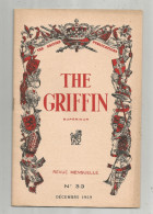 Revue Mensuelle The GRIFFIN, Cour Supérieur, N° 33, 1959, Anglais, 24 Pages, Ed : Mathias, Poitiers, Frais Fr :1.55€ - 12-18 Ans